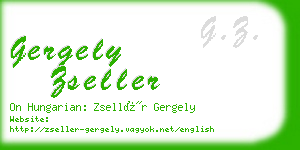 gergely zseller business card